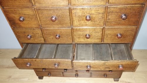 OAK MULTI CHEST OF DRAWERS - ADDITIONAL PHOTO 3