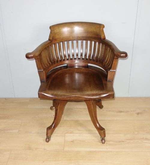 victorian mahogany swivel desk chair - CATEGORY: ANTIQUE CHAIRS - DATED VICTORIAN