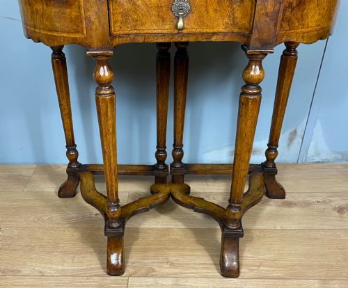 LATE VICTORIAN BURR WALNUT CARD TABLE - ADDITIONAL PHOTO 2