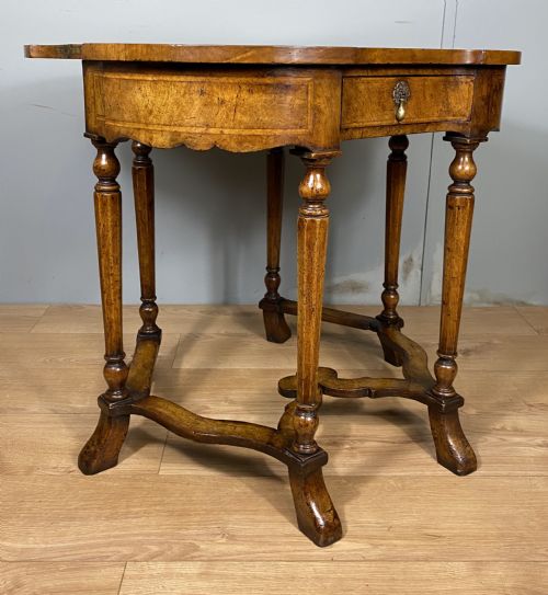 LATE VICTORIAN BURR WALNUT CARD TABLE - ADDITIONAL PHOTO 8