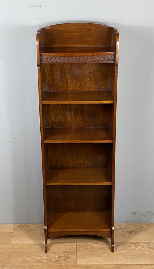 small open mahogany bookcase - CATEGORY: ANTIQUE BOOKCASES - DATED 1910