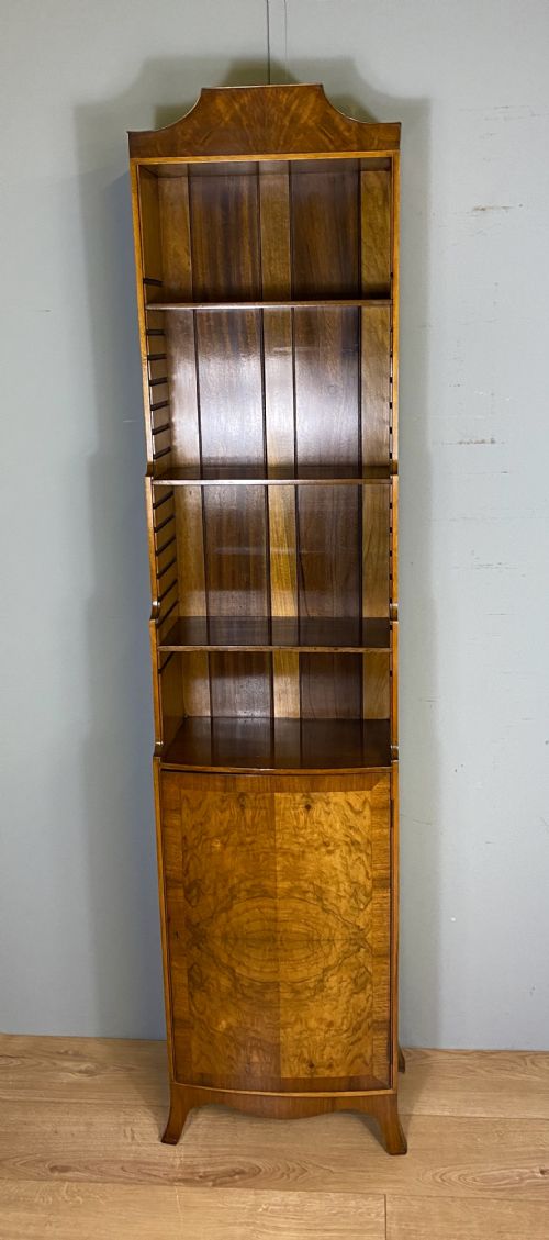 NARROW WALNUT BOOKCASE - ADDITIONAL PHOTO 1