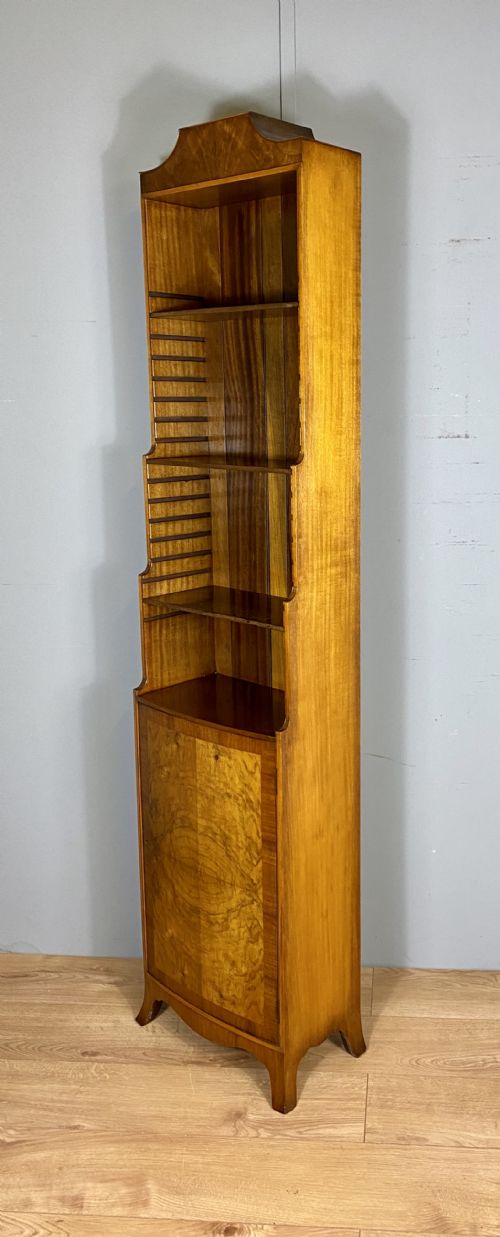 NARROW WALNUT BOOKCASE - ADDITIONAL PHOTO 5