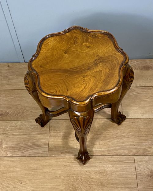 SMALL OCCASIONAL WALNUT TABLE BY DRUCE CO OF LONDON - ADDITIONAL PHOTO 5