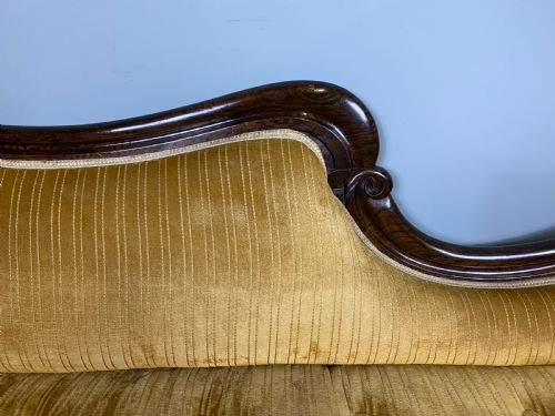 VICTORIAN FAUXROSEWOOD CHAISE LONGUE - ADDITIONAL PHOTO 1
