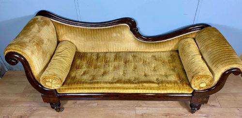 VICTORIAN FAUXROSEWOOD CHAISE LONGUE - ADDITIONAL PHOTO 4