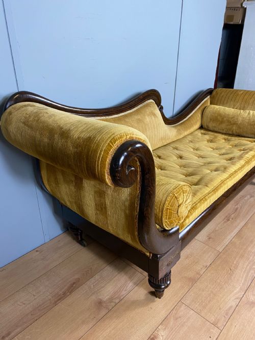 VICTORIAN FAUXROSEWOOD CHAISE LONGUE - ADDITIONAL PHOTO 7