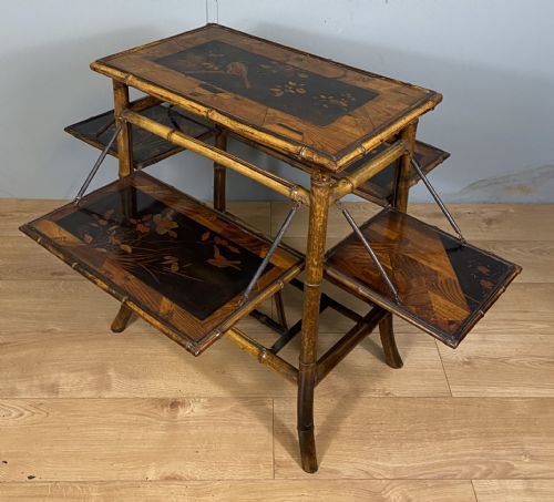victorian lacquered chinoiserie bamboo table - CATEGORY: ANTIQUE FURNITURE - DATED VICTORIAN