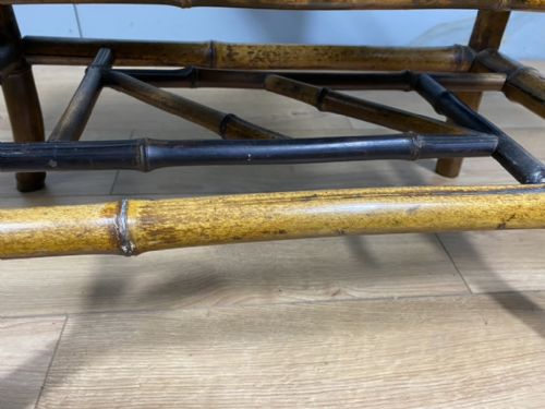VICTORIAN LACQUERED CHINOISERIE BAMBOO TABLE - ADDITIONAL PHOTO 8
