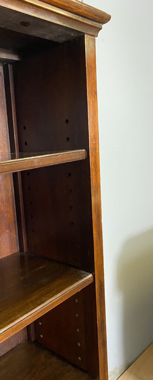 OPEN MAHOGANY BOOKCASE - ADDITIONAL PHOTO 4