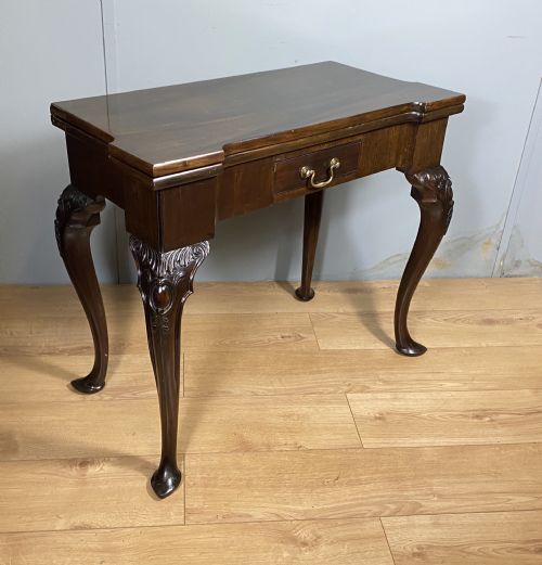 edwardian mahogany card table - CATEGORY: ANTIQUE TABLES - DATED EDWARDIAN