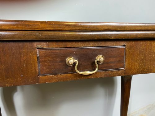 EDWARDIAN MAHOGANY CARD TABLE - ADDITIONAL PHOTO 3