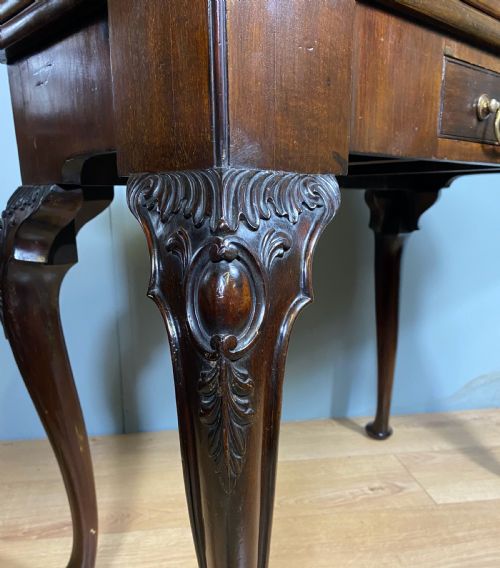 EDWARDIAN MAHOGANY CARD TABLE - ADDITIONAL PHOTO 6