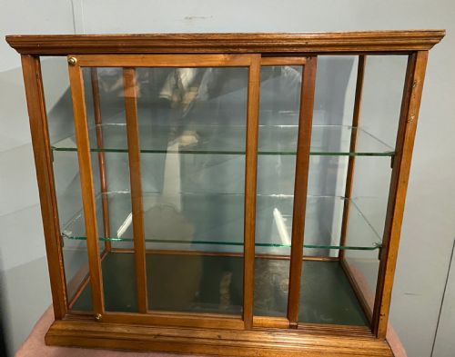 SMALL MAHOGANY SHOP DISPLAY CABINET - ADDITIONAL PHOTO 5