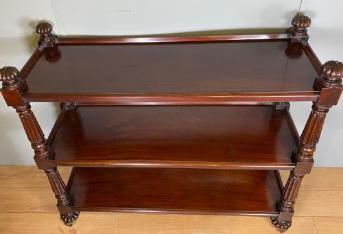 THOMAS WILLSON OF LONDON 19TH CENTURY MAHOGANY BUFFET - ADDITIONAL PHOTO 2
