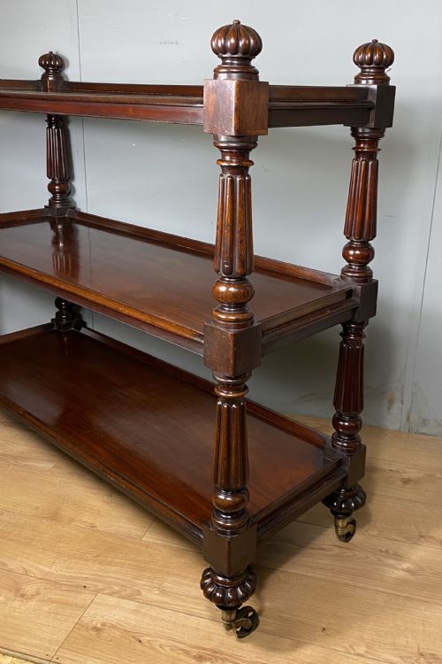 THOMAS WILLSON OF LONDON 19TH CENTURY MAHOGANY BUFFET - ADDITIONAL PHOTO 9