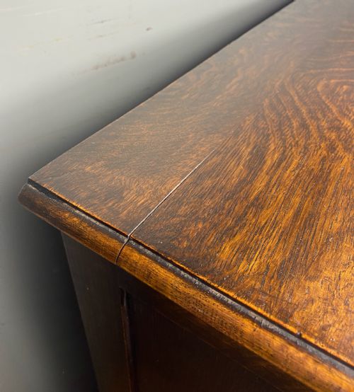 OAK GEOMETRIC TALL CHEST OF DRAWERS JAMES SHOOLBRED LONDON - ADDITIONAL PHOTO 9