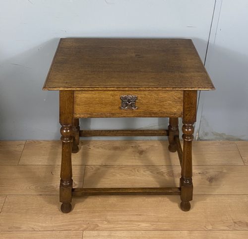 ARTS CRAFTS OAK HALL TABLE - ADDITIONAL PHOTO 1