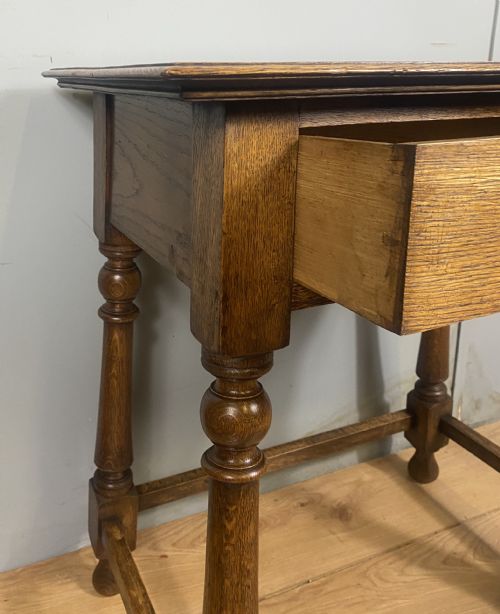 ARTS CRAFTS OAK HALL TABLE - ADDITIONAL PHOTO 4