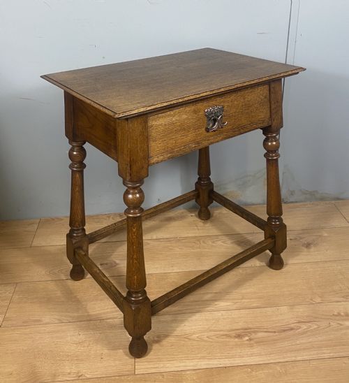 ARTS CRAFTS OAK HALL TABLE - ADDITIONAL PHOTO 5