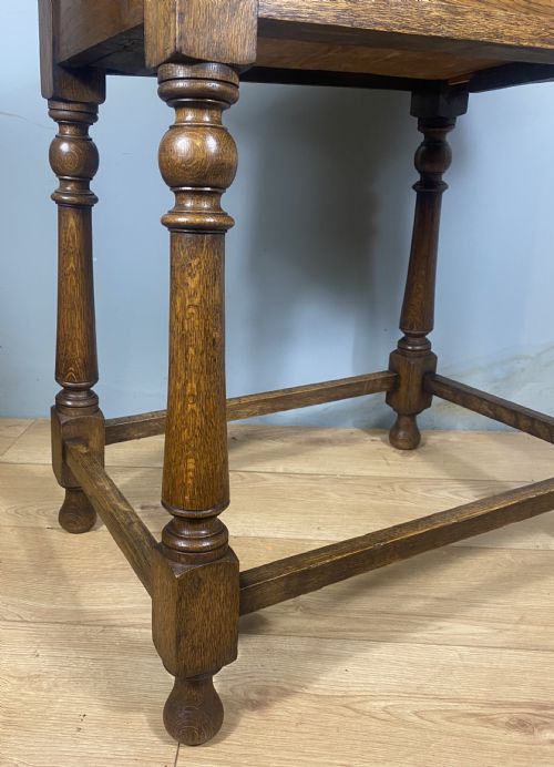 ARTS CRAFTS OAK HALL TABLE - ADDITIONAL PHOTO 6
