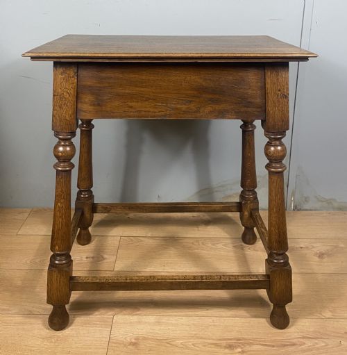 ARTS CRAFTS OAK HALL TABLE - ADDITIONAL PHOTO 7