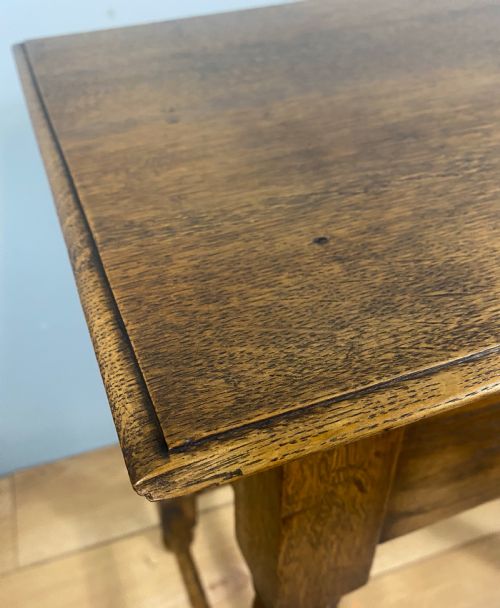 ARTS CRAFTS OAK HALL TABLE - ADDITIONAL PHOTO 9