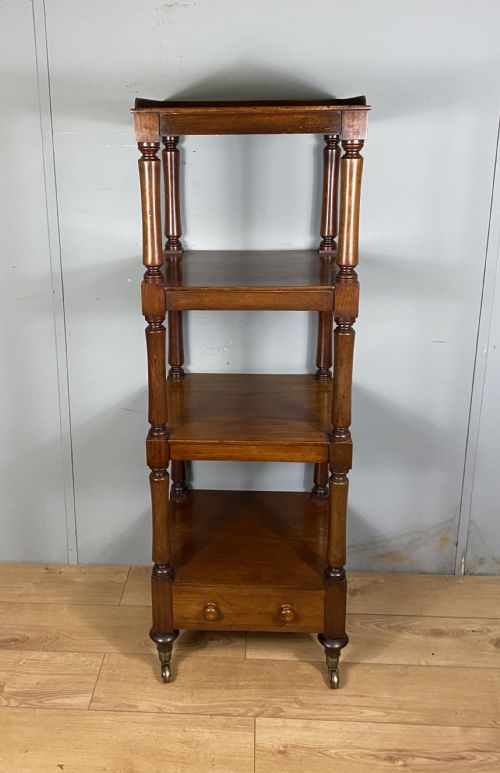 mid 19th century mahogany whatnot stand - CATEGORY: ANTIQUE FURNITURE - DATED 1850