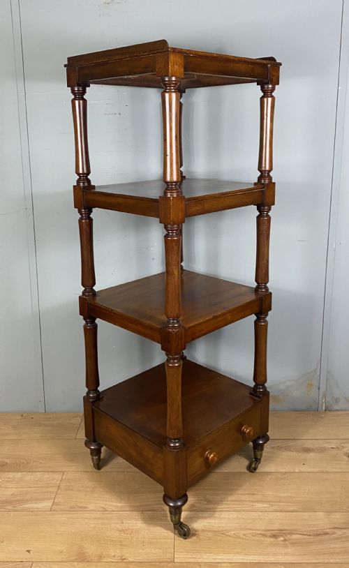 MID 19TH CENTURY MAHOGANY WHATNOT STAND - ADDITIONAL PHOTO 1