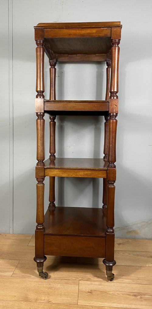 MID 19TH CENTURY MAHOGANY WHATNOT STAND - ADDITIONAL PHOTO 2