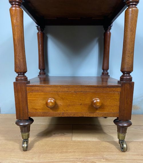 MID 19TH CENTURY MAHOGANY WHATNOT STAND - ADDITIONAL PHOTO 5
