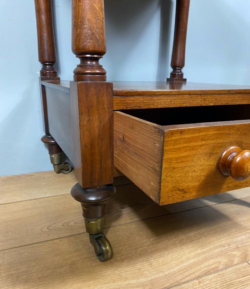 MID 19TH CENTURY MAHOGANY WHATNOT STAND - ADDITIONAL PHOTO 6