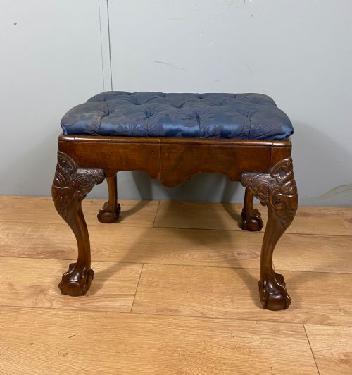 victorian walnut stool - CATEGORY: ANTIQUE STOOLS - DATED VICTORIAN
