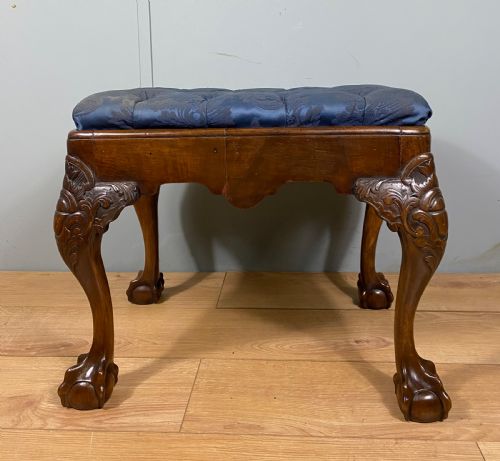 VICTORIAN WALNUT STOOL - ADDITIONAL PHOTO 1