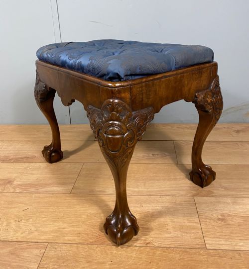 VICTORIAN WALNUT STOOL - ADDITIONAL PHOTO 3