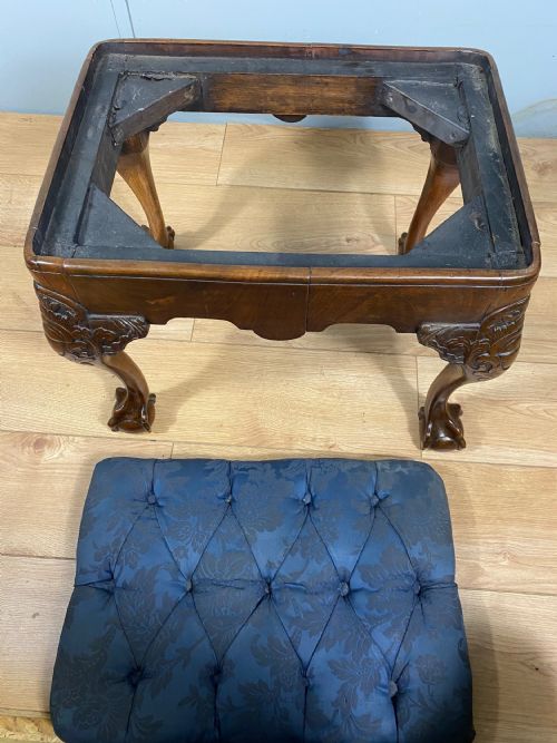 VICTORIAN WALNUT STOOL - ADDITIONAL PHOTO 9