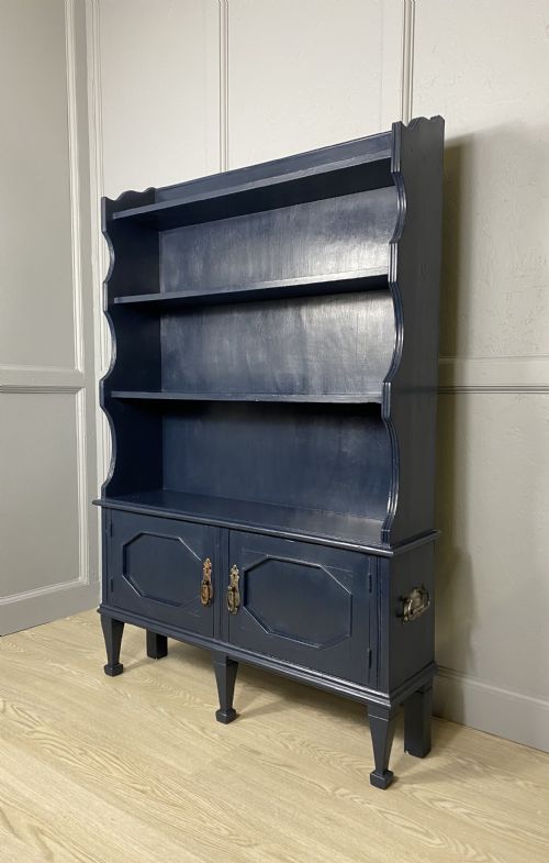 painted waterfall bookcase - CATEGORY: ANTIQUE BOOKCASES - DATED 1920