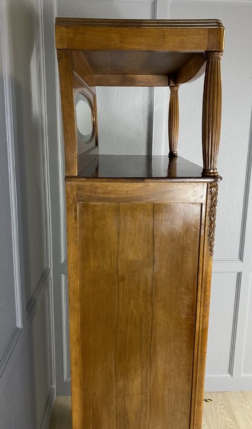 TALL NARROW WALNUT FRENCH CABINET - ADDITIONAL PHOTO 1