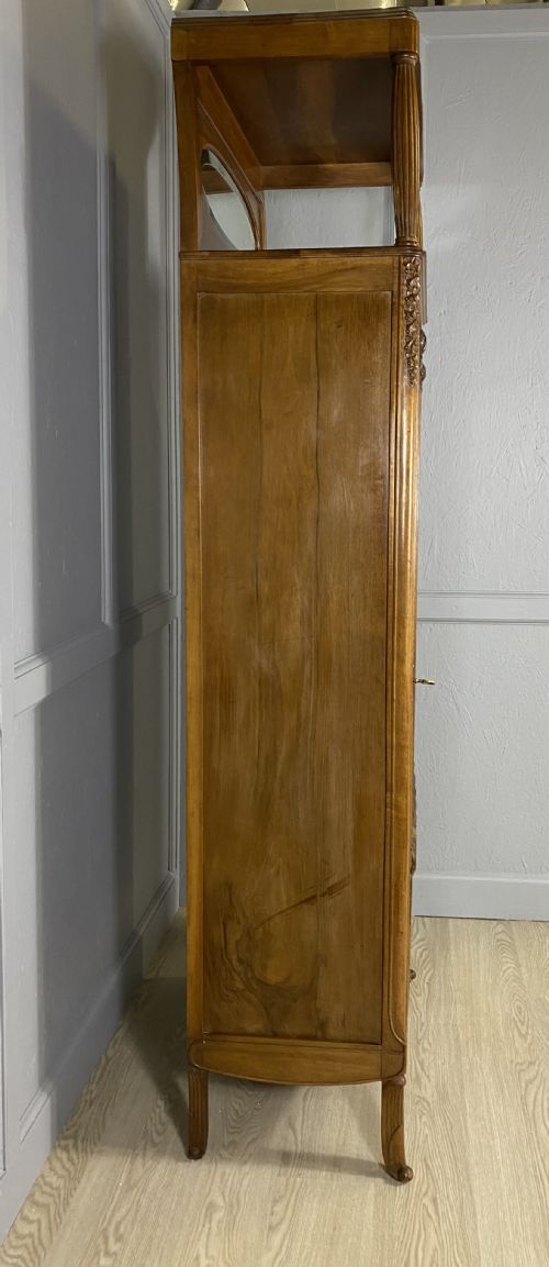 TALL NARROW WALNUT FRENCH CABINET - ADDITIONAL PHOTO 2