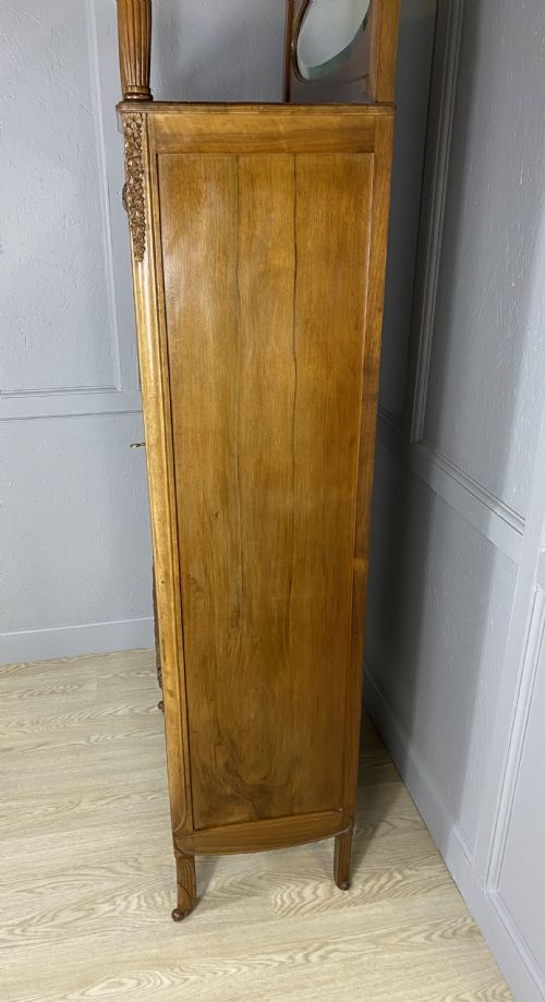 TALL NARROW WALNUT FRENCH CABINET - ADDITIONAL PHOTO 6