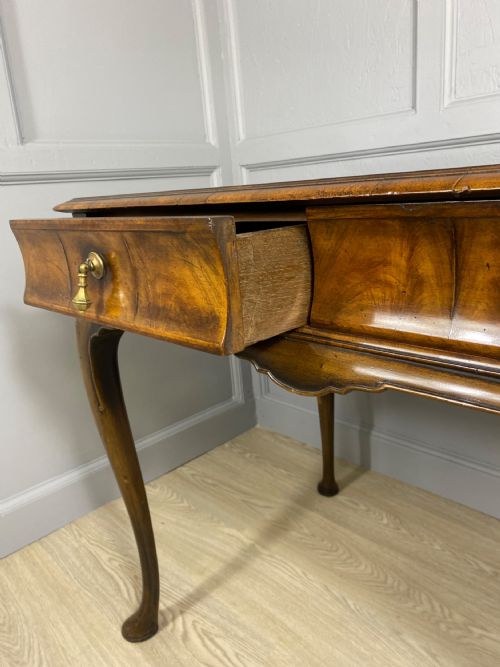 EDWARDIAN WALNUT WRITING TABLE - ADDITIONAL PHOTO 3