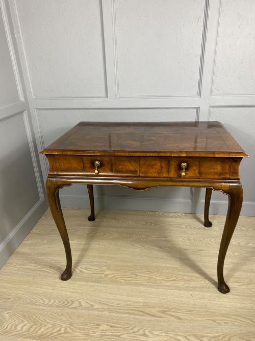 EDWARDIAN WALNUT WRITING TABLE - ADDITIONAL PHOTO 4