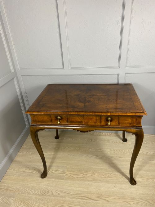 EDWARDIAN WALNUT WRITING TABLE - ADDITIONAL PHOTO 5
