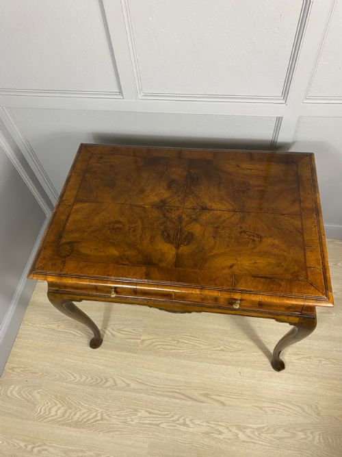 EDWARDIAN WALNUT WRITING TABLE - ADDITIONAL PHOTO 6