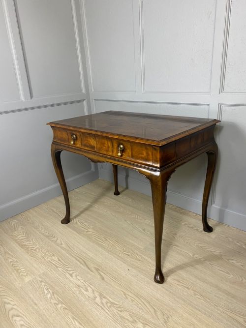 EDWARDIAN WALNUT WRITING TABLE - ADDITIONAL PHOTO 8