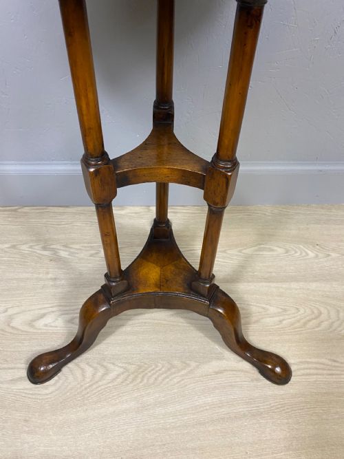 FIGURED WALNUT WINE TABLE - ADDITIONAL PHOTO 1