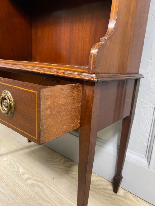 MAHOGANY OPEN BOOKCASE - ADDITIONAL PHOTO 2
