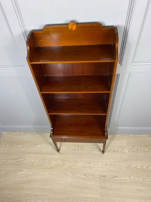 MAHOGANY OPEN BOOKCASE - ADDITIONAL PHOTO 4