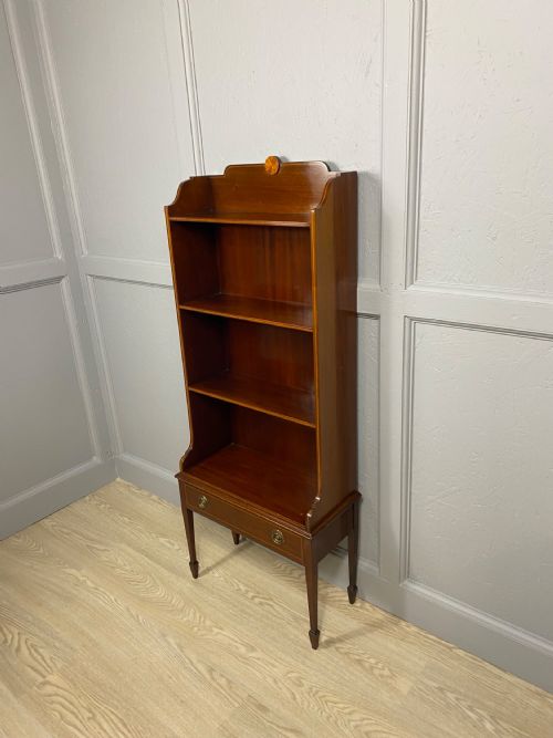 MAHOGANY OPEN BOOKCASE - ADDITIONAL PHOTO 7