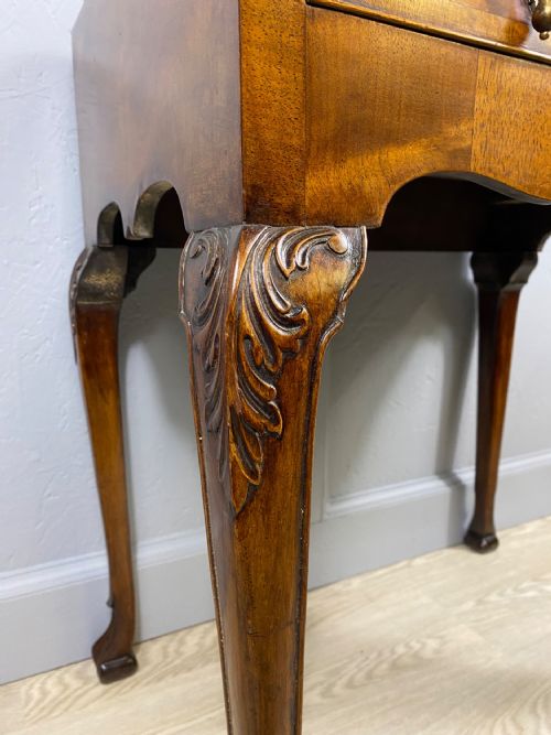 LACQUERED ONE DRAWER WALNUT TABLE - ADDITIONAL PHOTO 2